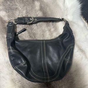 Coach black shoulder bag